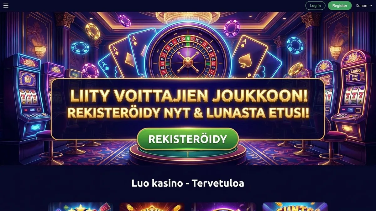 Rekisteröidy bonuksella